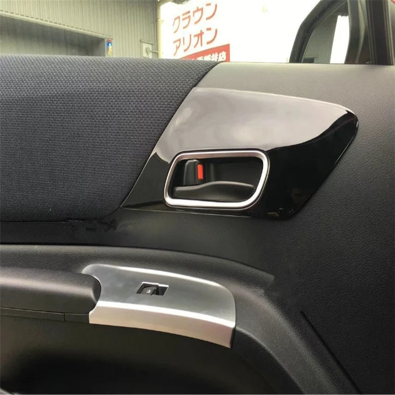WELKINRY car cover For Toyota SIENTA XP170 2015 2016 2017 2018 2019 2020 ABS chrome front door interior handle cup bowl trim | Автомобили