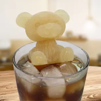 

Cartoon Bear Ice Tray Mould Silicone Soap Candle Ice Tray Resin Casting Molds