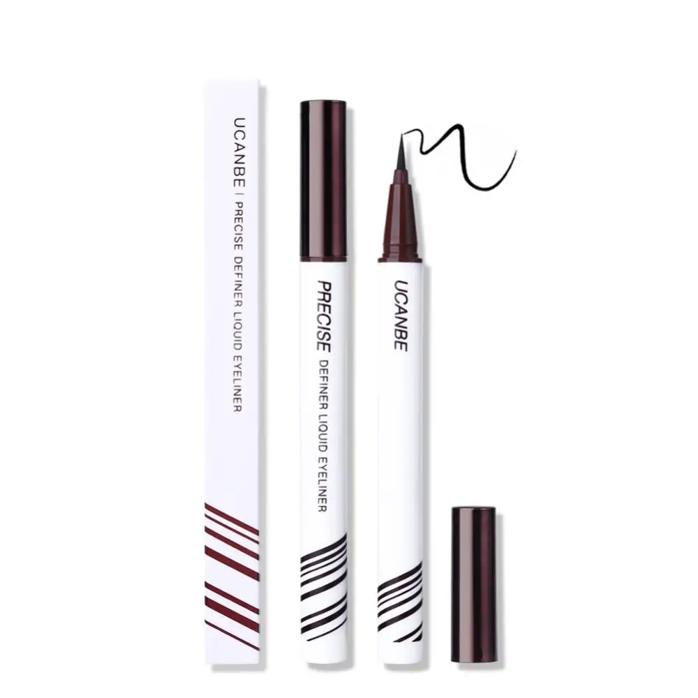 Жидкая подводка для глаз карандаш черный коричневый подводка для глаз водостойкая стойкий макияж ультра-тонкий кончик