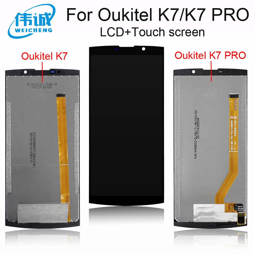 Для OUKITEL K7 PRO ЖК дисплей + сенсорный экран 100% протестированный дигитайзер