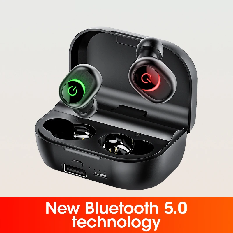 Наушники M5 TWS, Bluetooth 5,0, 3D стерео беспроводные наушники, свободные руки, мини наушники, IPX7, водонепроницаемые спортивные наушники для телефона