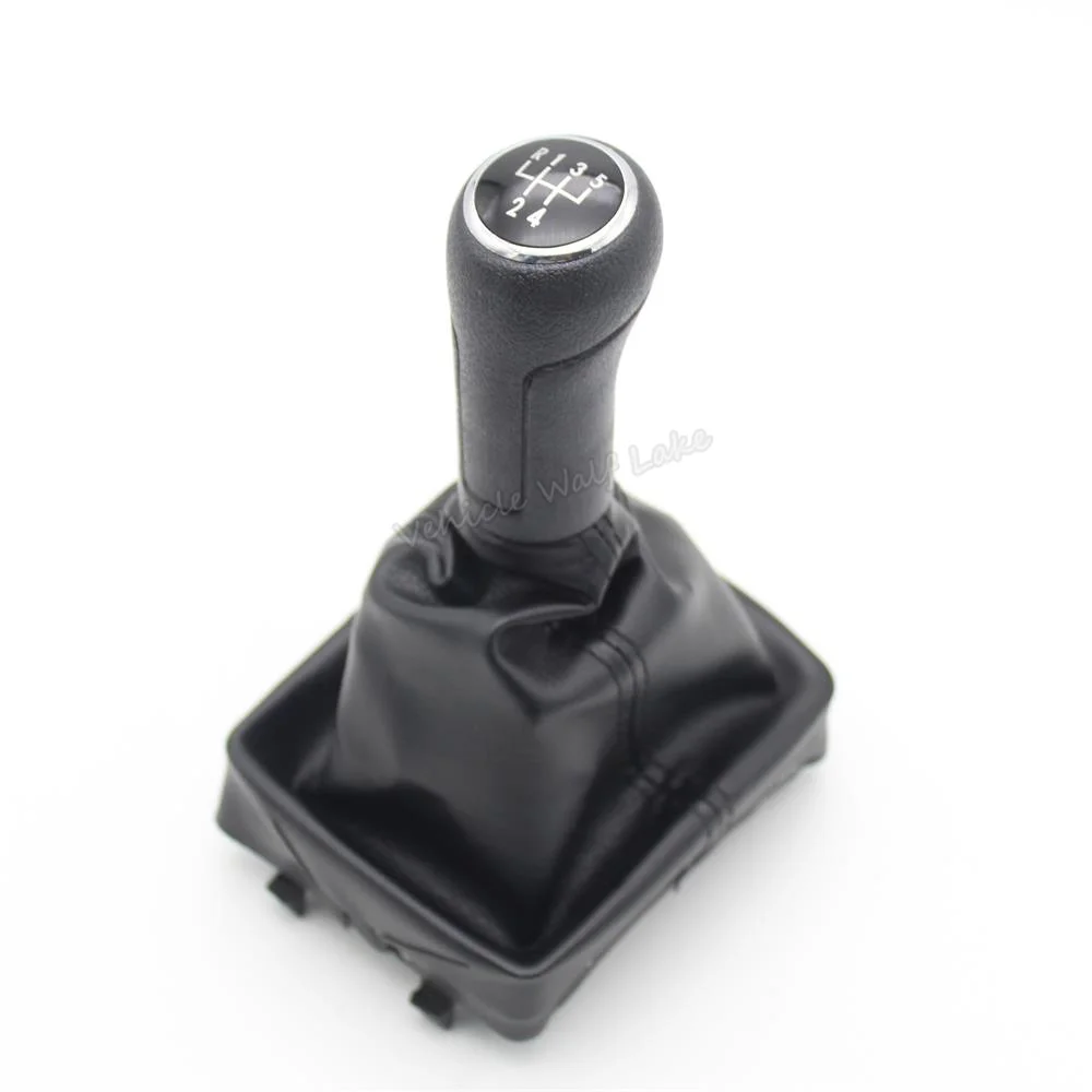 Для VW Polo 9N 9N2 GTI 2002 2003 2004 2005 2006 2007 2008 2009 2010 авто-Стайлинг 5 Скорость Шестерни рукоятка рычага переключения передач Gaitor кожаный