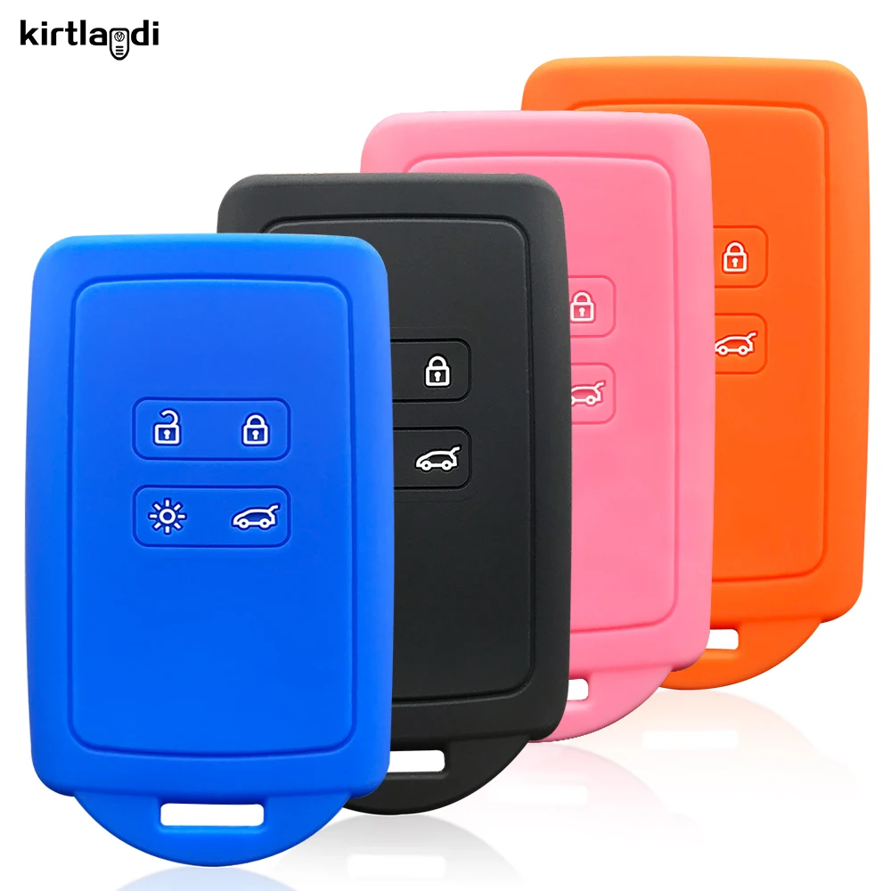 Silicone Key Cover Holder for Renault Smart Key - Stylish Protection Accessory