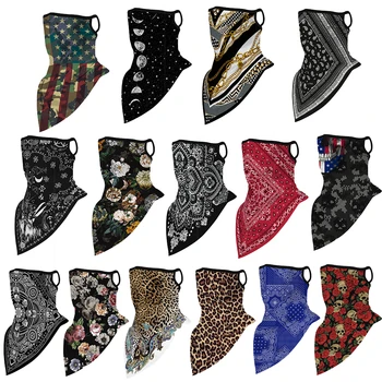 

1PC Floral Print Multi-Function Scarf Neck Cover Face Mask Cycling Balaclava Bandana Scarf Cap Headwear Outdoor Sport Accessory