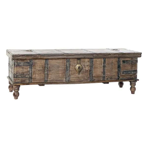 Chest Dekodonia Mango wood Metal (140 x 39 46 cm) | Дом и сад