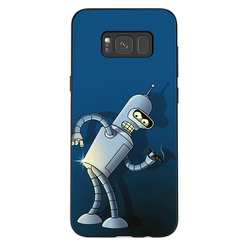 Чехол для телефона для samsung J6 A70 A60 A50 A40 A20 A30 A10 A7 A6 A5 A3 A8 A9 крышка Футурама Бендер Прохладный