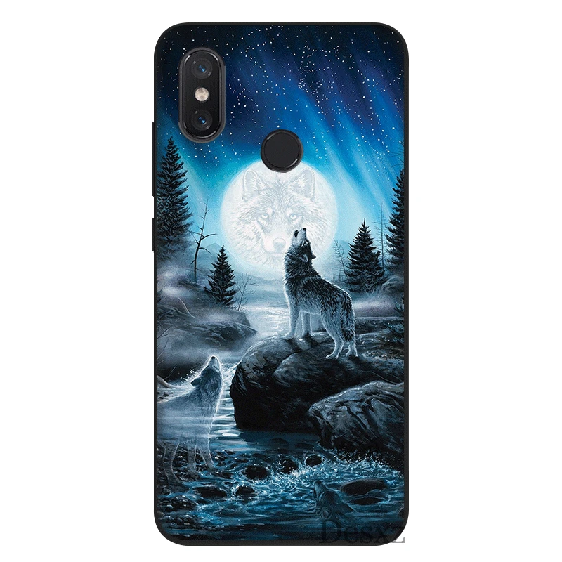Чехол для телефона из термополиуретана для Xiaomi Mi 6 8 A3 Pro CC9E 9T Pro MAX 3 9 SE F1 A1 A2 Lite 5X 6X крышка волк, дракон Животные 1 оболочки - Цвет: B7