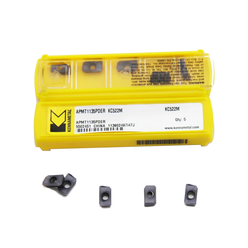 10 шт. kennametal APMT1135PDER KC725M SPMIC9 KC522M KCPK30 фрезерные вставки из нержавеющей стали с высокой твердостью