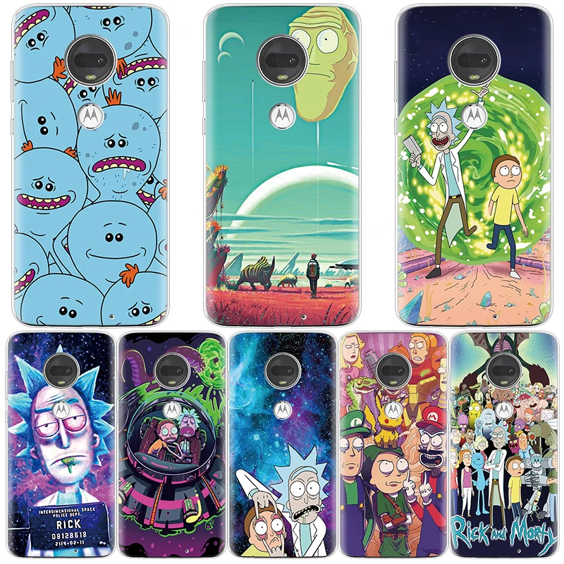 

Rick And Morty Comic Case For Motorola Moto G7 Power One G5 G5S G4 E5 E4 Z Z2 Z3 Plus Play EU Go Funny Cartoon Case Silicone TPU