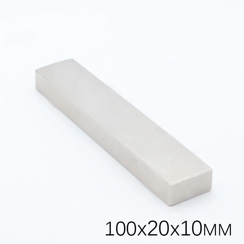 2pcs 100x20x10mm Neodymium Magnet Box Packed Magic Magnetic Buck Cube Permanent Super Powerful Magnetic Magnets Square