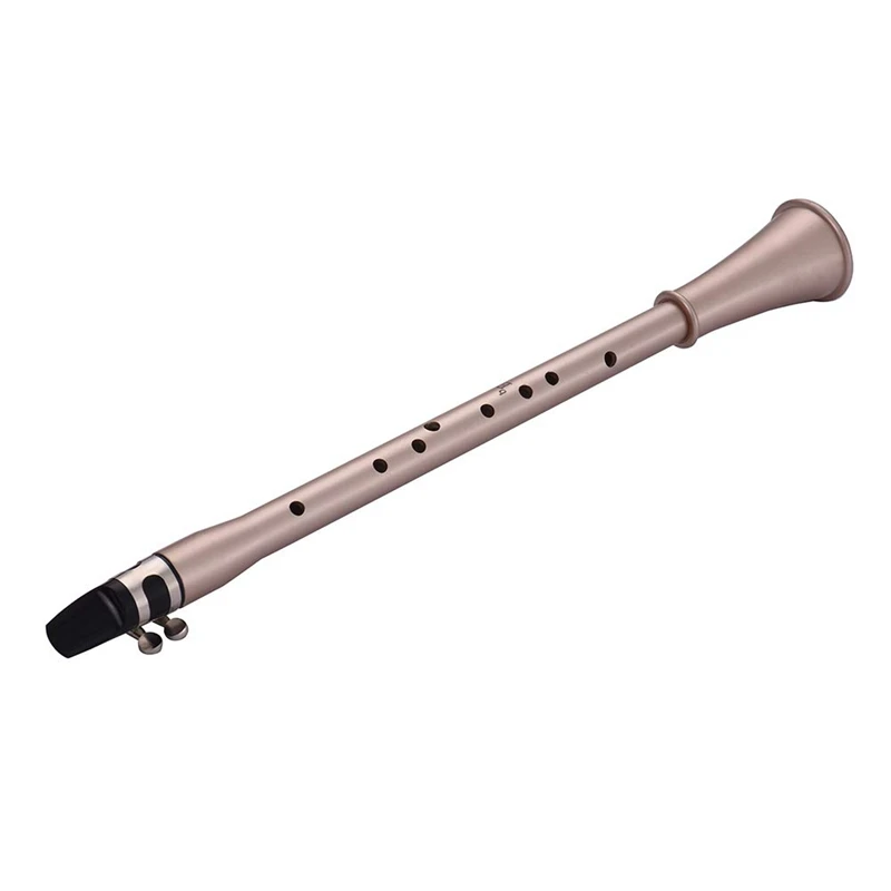 Mini Simple Clarinet Sax Compact Clarinet-Saxophone ABS Material Musical Wind Instrument for Beginners with Carry Bag