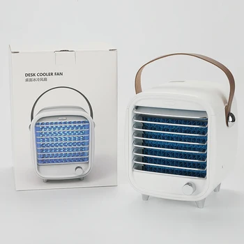

Humidifier Portable Mini Air Conditioner Fan USB 200ML Water Tank Easy Cooling LED Home Office Space Cooler Rechargeable Fan