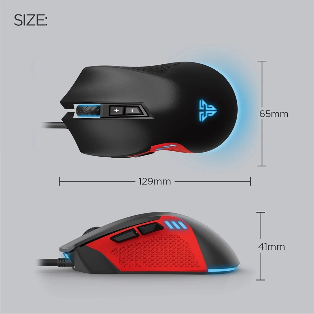 Профессиональная игровая мышь FANTECH X15 4800DPI регулируемая RGB для ПК ноутбука игры USB