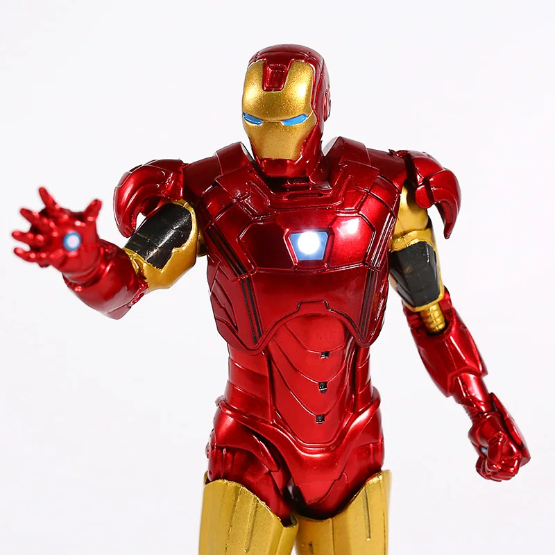 Marvel Железный человек 3 Марка ХХI МК 21 Коллекционная фигурка ПВХ модель игрушки с светодиодный светильник