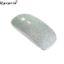 CARPRIE, Ослепительные стразы, покрытые перезаряжаемой 2,4G, беспроводная мышь, 1600 dpi, игровая мышь для ПК, ноутбука, 9NOV