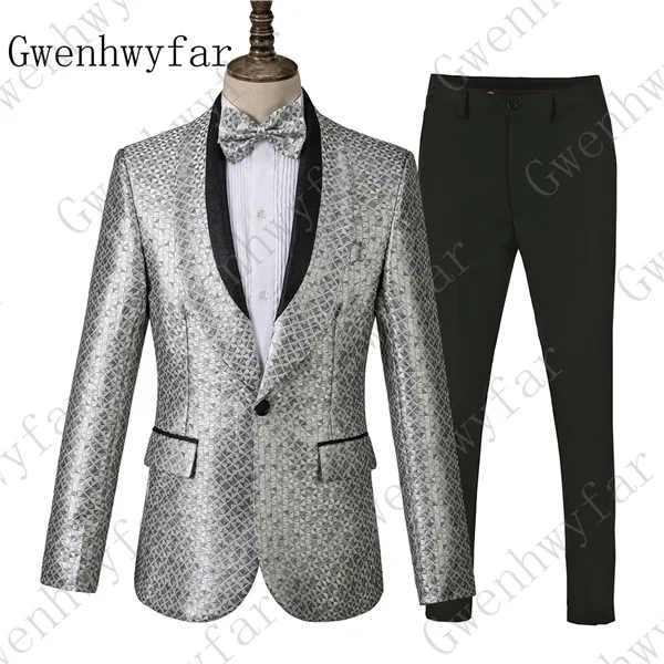 suits 15 Gwenhwyfar модный Выпускной костюм Homme со штанами зеленые свадебные вечерние платья 2 комплекта плюс размер Vestidos De Fiesta - Цвет: suits 15