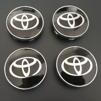 

4Pcs Fashion Car Styling Tire Wheel Cover Center Stickers 60mm For Toyota Crown Corolla Reiz Racing Logo Tire Car Accessories