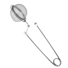 1 шт. длинная ручка сетка для заварки чая шар для заварки чая с листьями Пинцет из нержавеющей стали шаровой фильтр