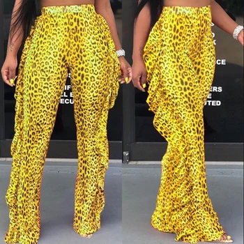 

3 Colors Women Sexy Leopard Harem Pants Female Girls Hippie Wide Leg Yoga Casual Boho Palazzo Trousers Pants not included top
