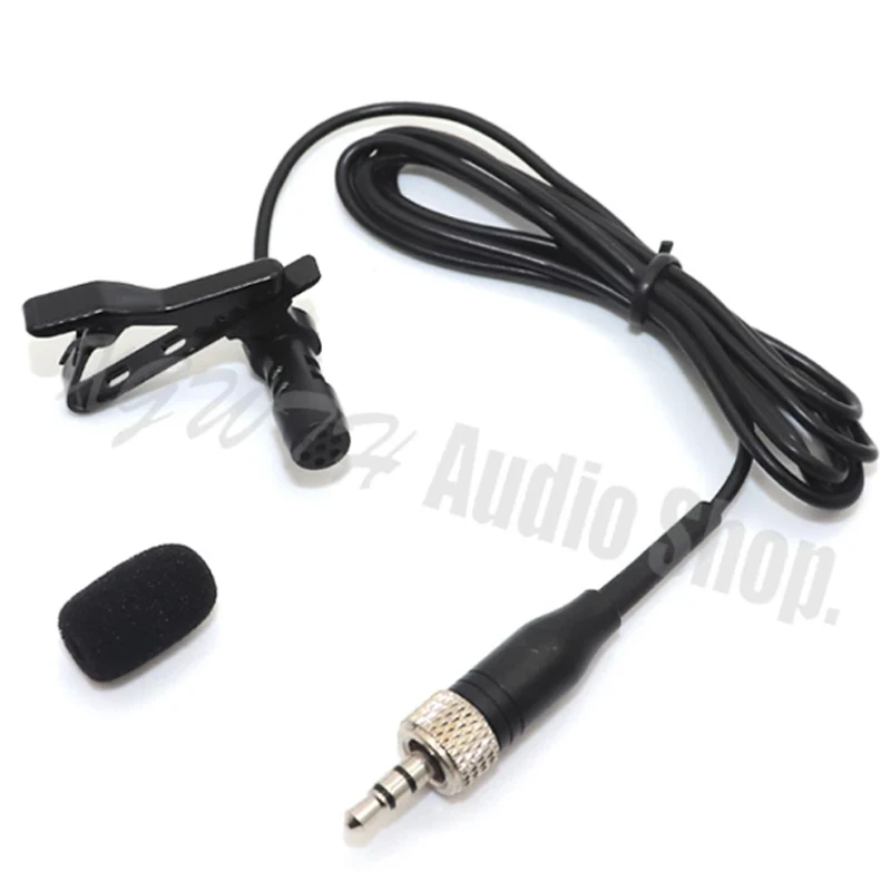 Mini Lavalier Lapel Stereo Cardioid Condenser Microphone Clip-on Mic for Sennheiser G1 G2 G3 G4 Wireless Transmitter 3.5 mm Lock 