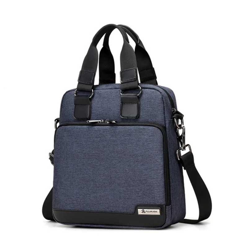 11 inch Convertible Laptop Bag Multifunctional Waterproof Oxford Cloth Men Women Business Travel Handbag Shoulder Messenger Bags - Цвет: Blue