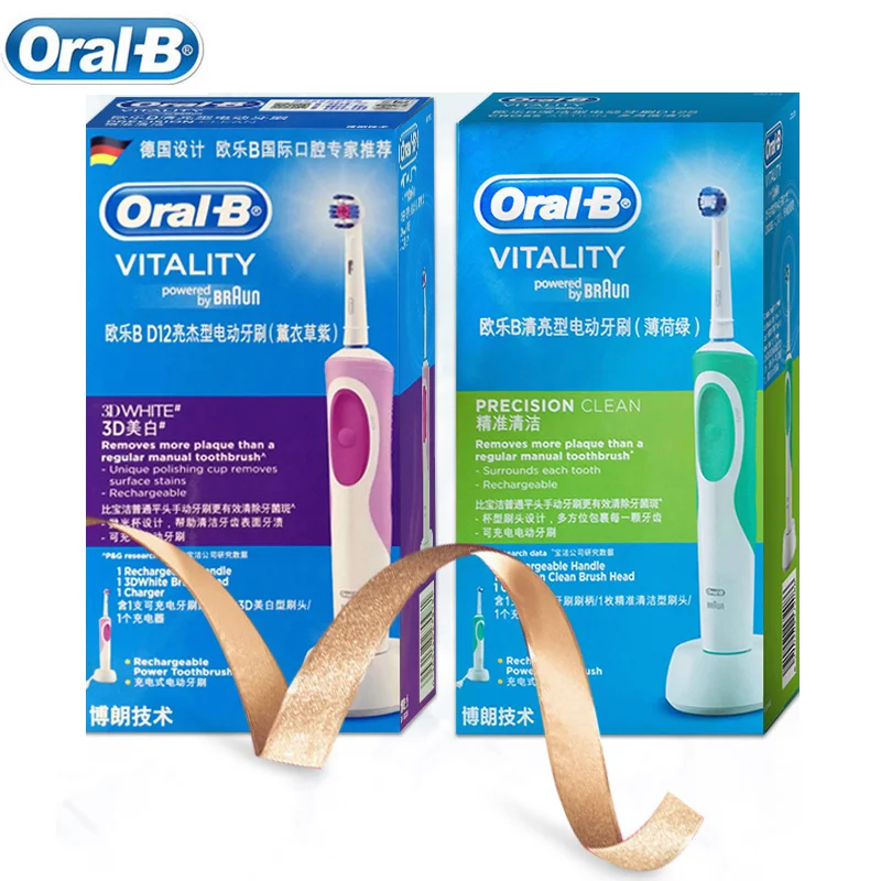 Electric Toothbrush Oral B with 8 Brush Heads + Storage Box