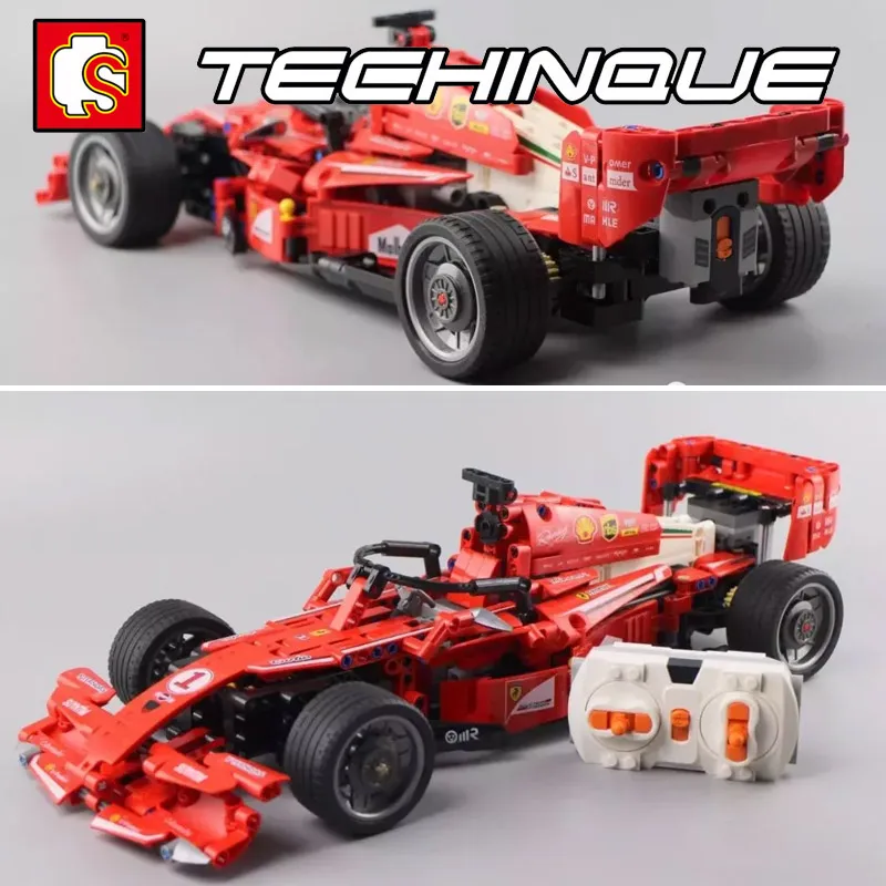 

S701000 MOC Technic Series RC Car Super Racing Car F1 Remote control Model Building Block Brick Toys Gift For Children