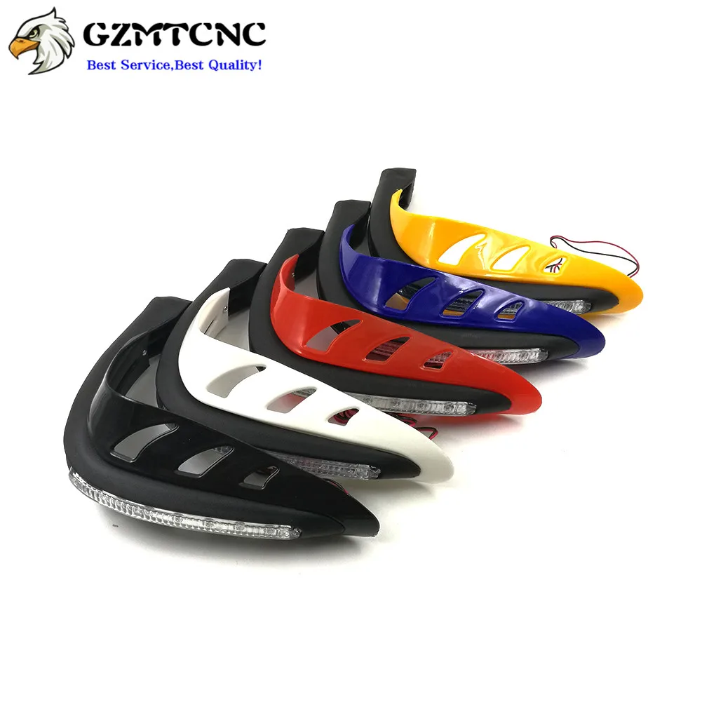 

Hand Guards Brake Clutch Protector Shield w/ LED Turn Signals for Kawasaki Ninja 250R/300/400/650R ZZR400 ZX9R Versys 650/1000