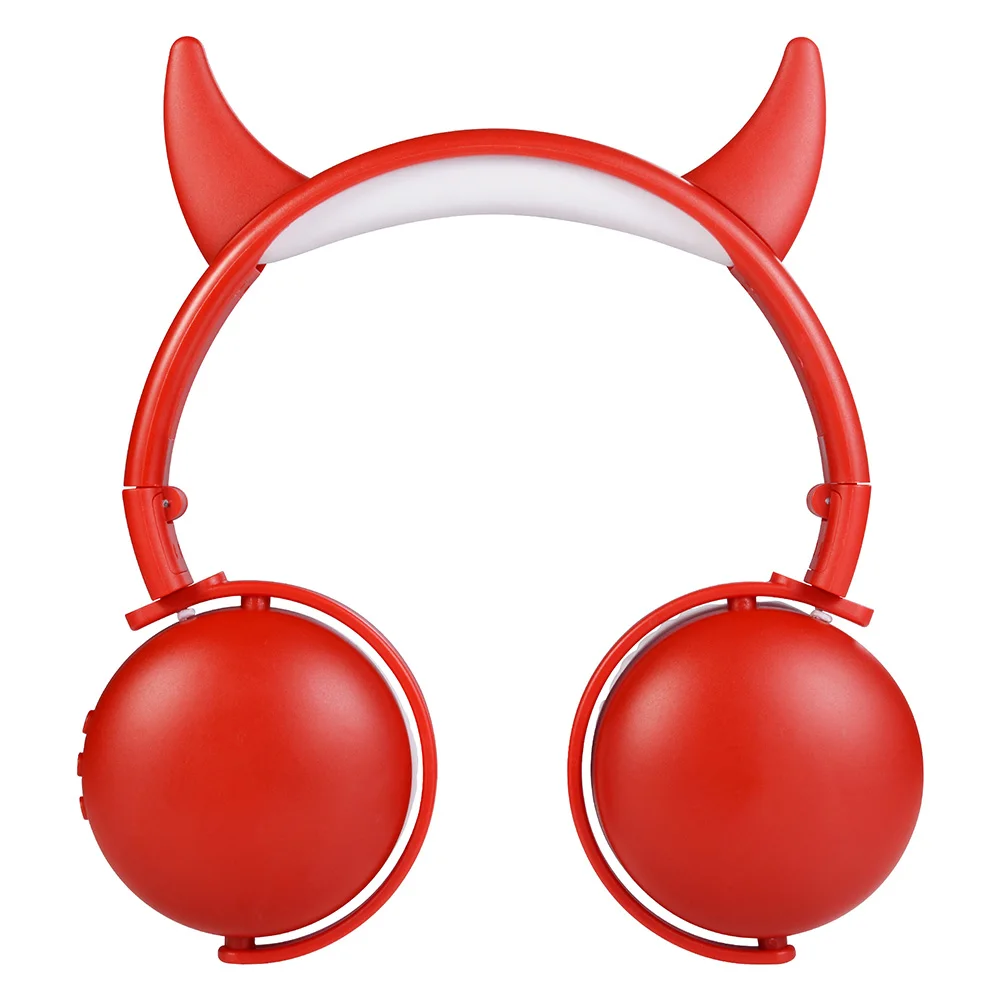 Bluetooth 5.0 Wireless Demon Rabbit Ear Headset Headphone For Kids Girls Auriculares Music Stereo Earphone Computer Gift | Электроника