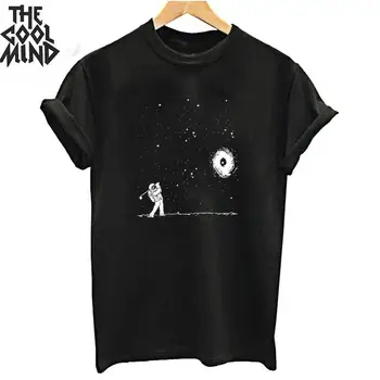 

COOLMIND top quality pure cotton short sleeve funny women T shirt summer o-neck women tshirt knitted cool t-shirt female tees