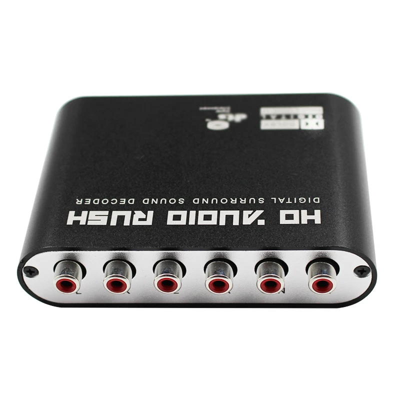  5.1 Canale AC3/DTS Digital Audio Converter Gear Surround Sound Rush Decoder Lettori HD Per PC Cuffi