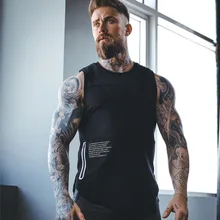 Мышцы доктор Европа и Америка братьев Спортивный жилет Для мужчин и влаговпитывающая сетчатая дышащая Фитнес обучение Футболка без рукавов на заказ