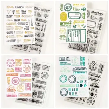 

english Clear Silicone Stamp / seal for DIY Scrapbooking / Album Decorative Clear Stamp Sheets A459