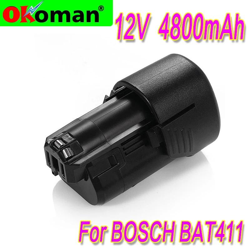 4800mAh10.8V-аккумуляторная батарея 12V li-ion BAT411 Перезаряжаемые Батарея для BOSCH BAT412A BAT413A