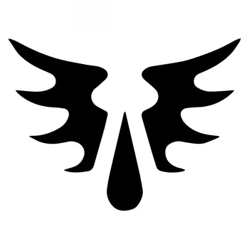 

Car Stickers Blood Angel Wings Trunk Window Decoration Accessories Decal PVC Car Stickers Waterproof Black/white,17cm*12cm