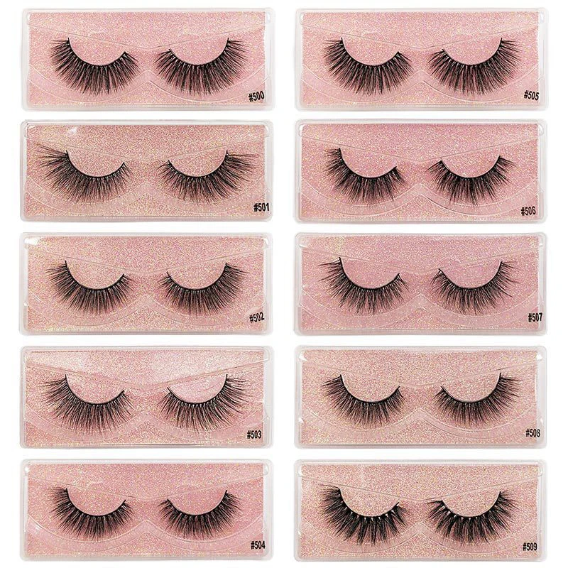 

Givenone Mink Lashes 3D Mink Eyelashes 100% Lashes Handmade Reusable Natural Eyelashes Popular False Lashes Makeup