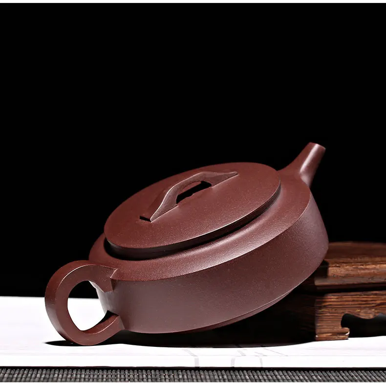 Yixing New Products Yixing Clay Teapot Raw Ore Purple Clay Entirely Handmade for Making Cao Zhigang Weeks Disc Tea Set Gift Box