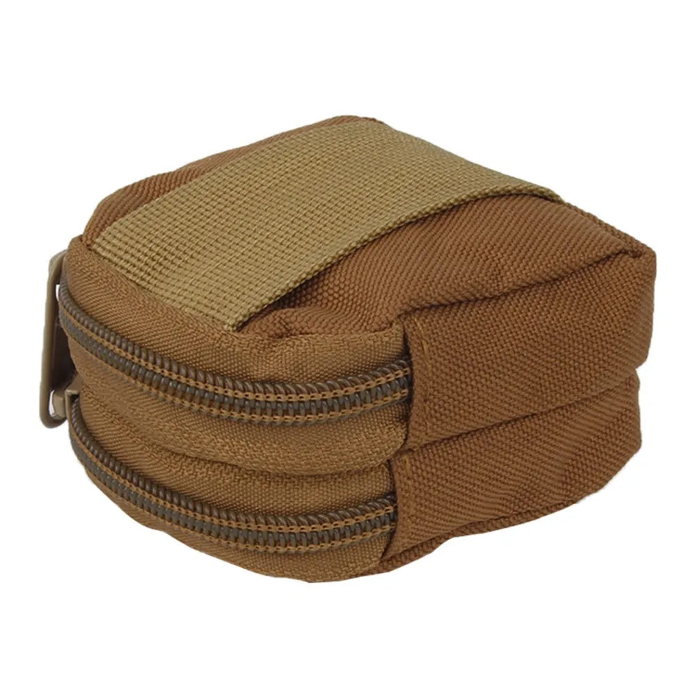 Охотничий EDC пакет тактический Molle поясная сумка практичный Кошелек для монет военный наушник сумка для денег Кемпинг походный чехол - Цвет: Tan