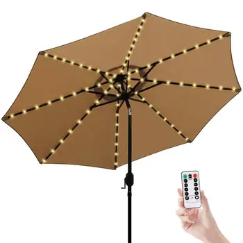 

Umbrella Lamp Waterproof Sensor Control String Lights Patio Umbrella Light Flexible Decor Lighting Outdoor Beach Lamp