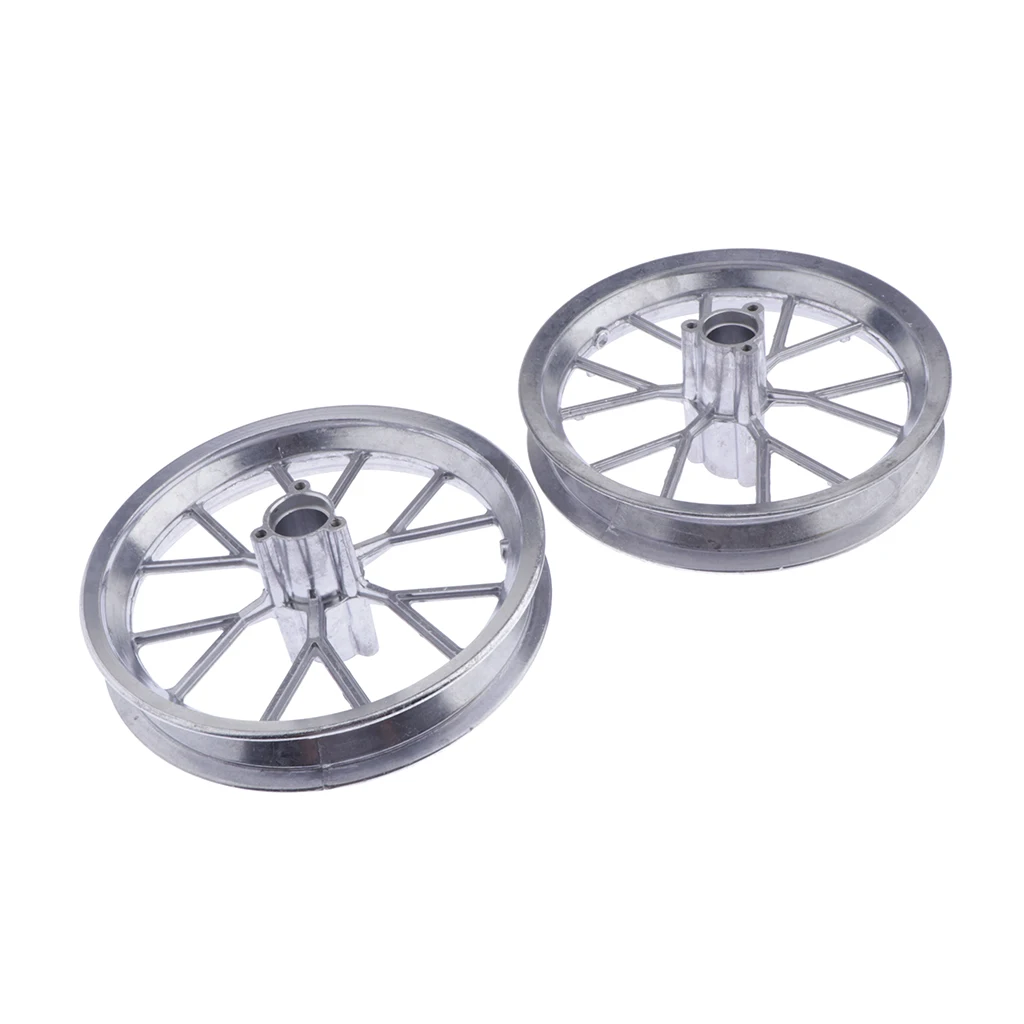 2pcs 12 1/2 x 2.75 (12.5 x 2.75) Alloy Front Rear Rim Wheel Replacement for 49cc Mini Dirt Bike (Silver)