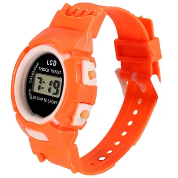 

Fashion and Durable Kids Casual Electronic Watch Children Comfortable Silicone Sports Cute Watches S55