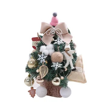 

Mini Artificial Christmas Tree with LED String Lights & Ornaments Table Centerpieces Best DIY Christmas Decorations BV78