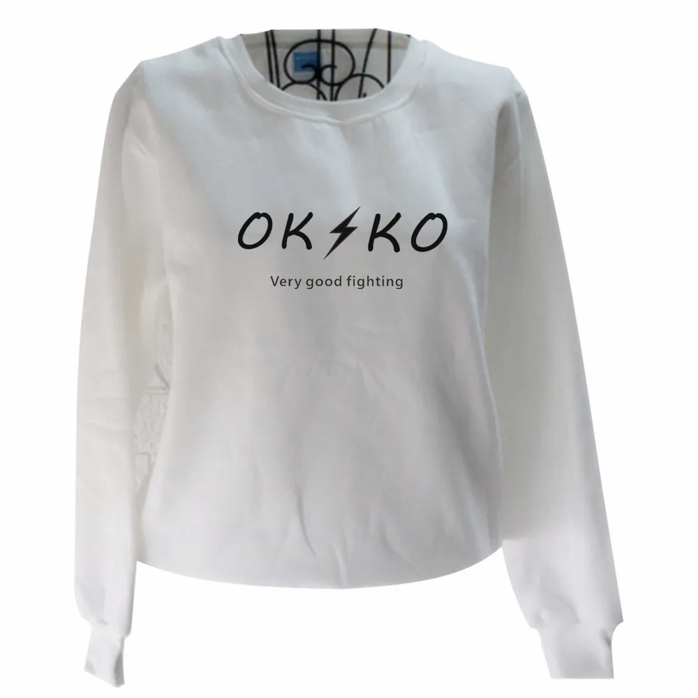 

Autumn and winter long-sleeved women's letter print neutral sweatshirt O-neck pullover tops men and women plus velvet clothes