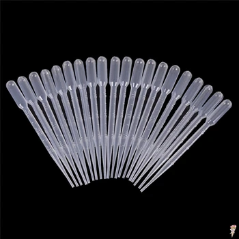 

20PCS Transfer Pipettes 3ml Plastic Transparent Pipettes Disposable Safe Eye Dropper Transfer Graduated Pipettes Lab Supplies