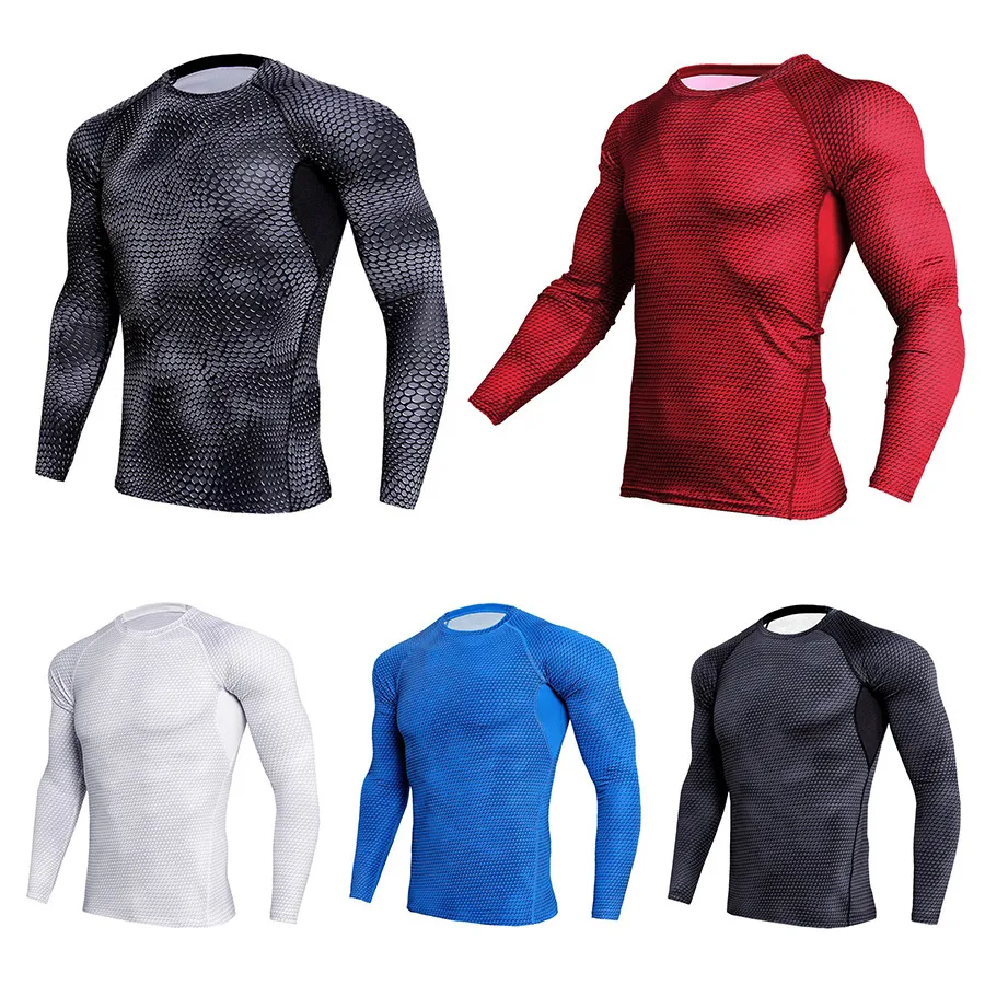 New Model Sweat Quick Dry Compression Sets Men Long Johns Thermal Underwear fitness bodybuilding shapers