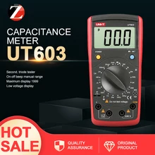 UNI-T UT602 UT603 Цифровой Современный профессиональный измеритель индуктивности Тест ers LR ЖК-метр Омметр w/hFE Тест и Удержание данных в продаже