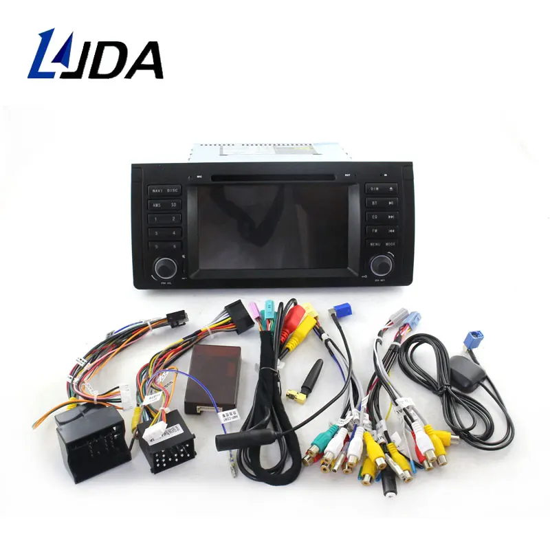 Excellent LJDA Android 9.0 Car DVD Player For BMW E39 X5 E53 M5 1 Din Car Radio GPS Navigation Stereo Multimedia 4G+64G DSP Headunit WIFI 5