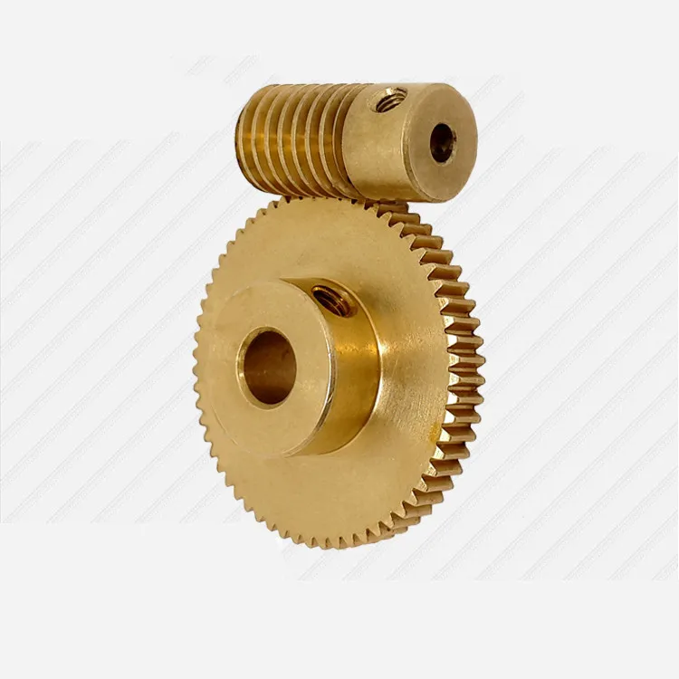 Yibuy 60 Teech 6MM Hole Dia 0.5 Modulus Brass Worm Gear Wheel 31x12x6MM Yellow 
