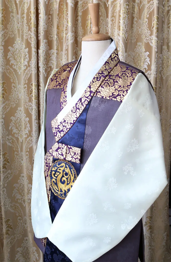 Южнокорейская импортная ханбок ткань/корейские последние модели/Мужская ханбок/Свадьба ханбок