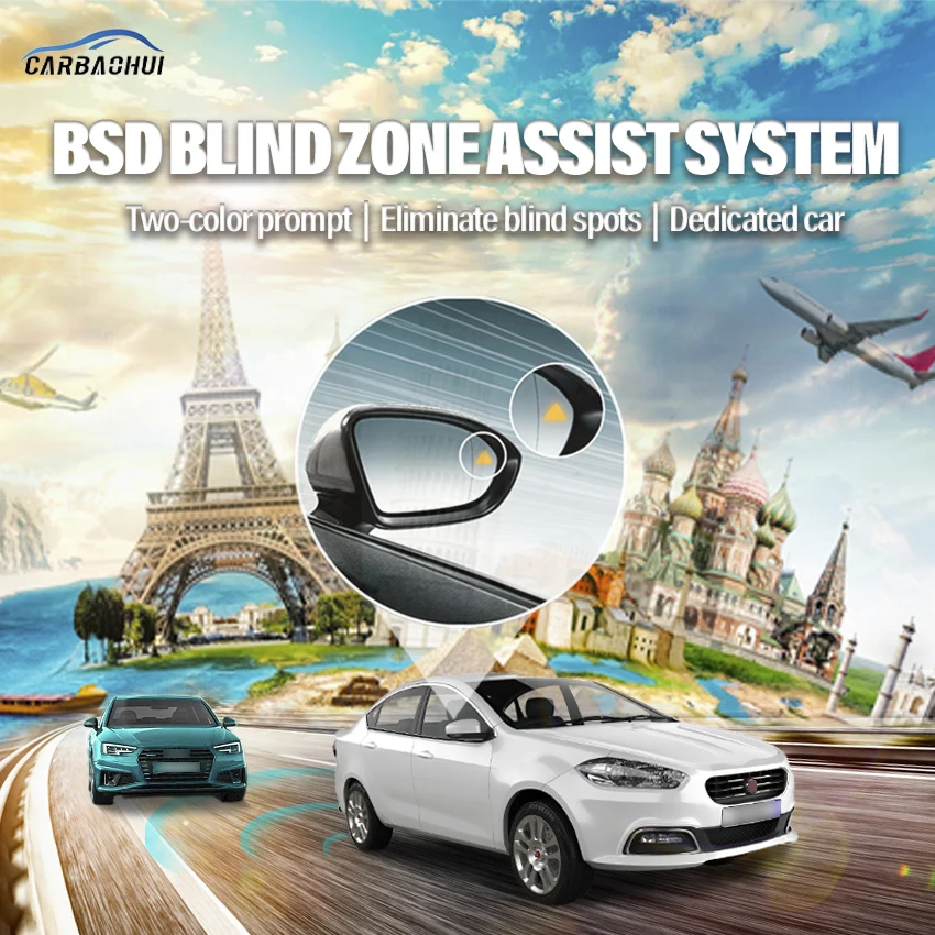 

Millimeter Wave Radar blind spot detection system BSD BSA BSM Monitoring Change Lane Parking assist For Fiat Viaggio 2012-2021